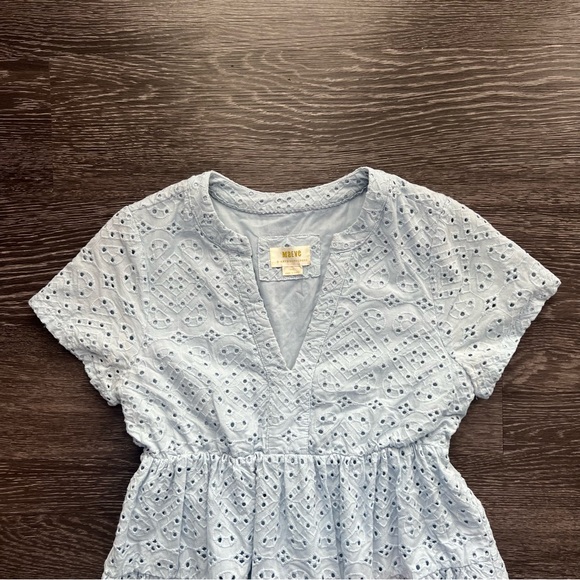 Anthropologie Maeve Harper Eyelet Babydoll Mini Dress - Picture 4 of 9